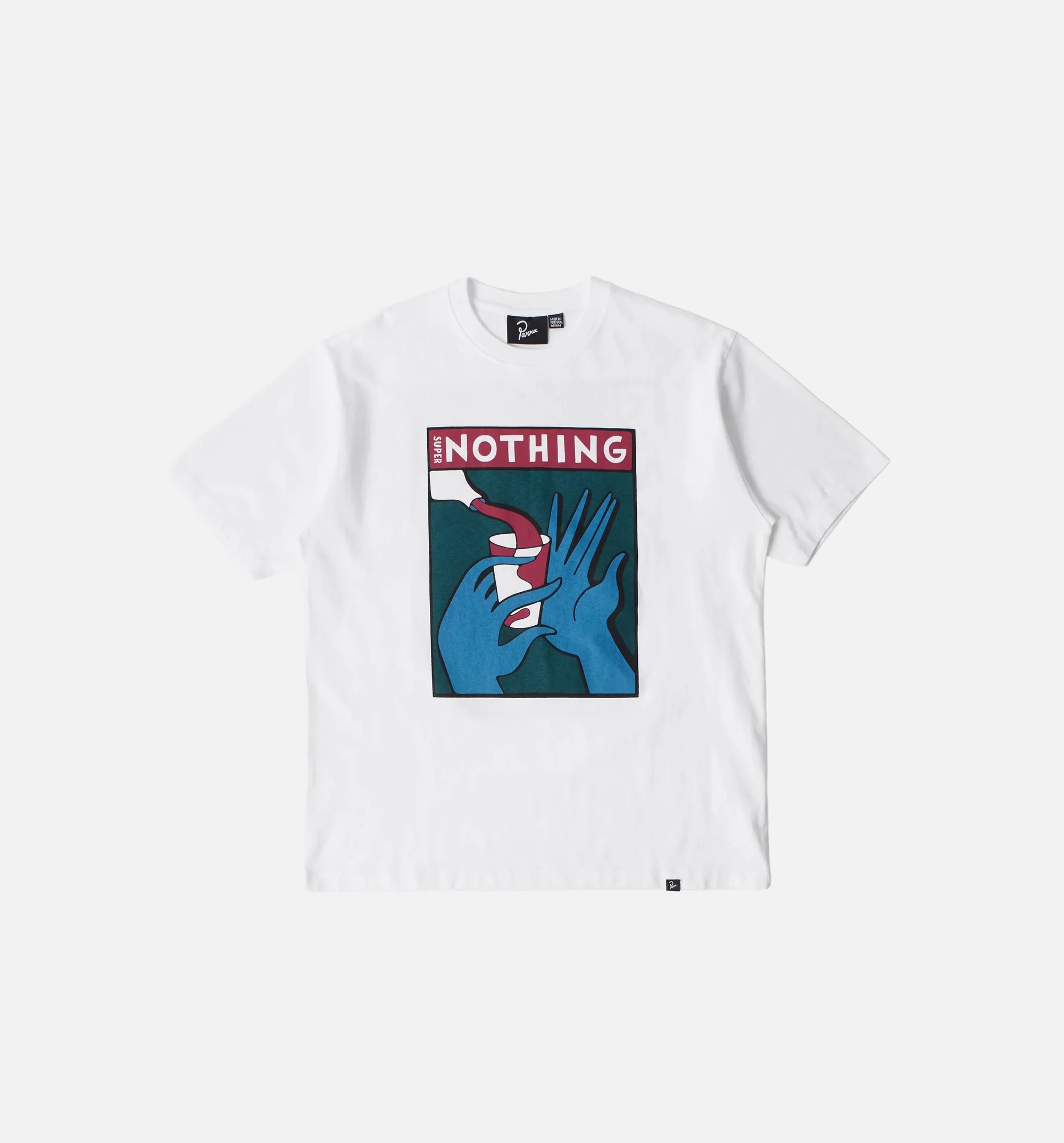 Super Nothing Mens Short Sleeve Shirt White