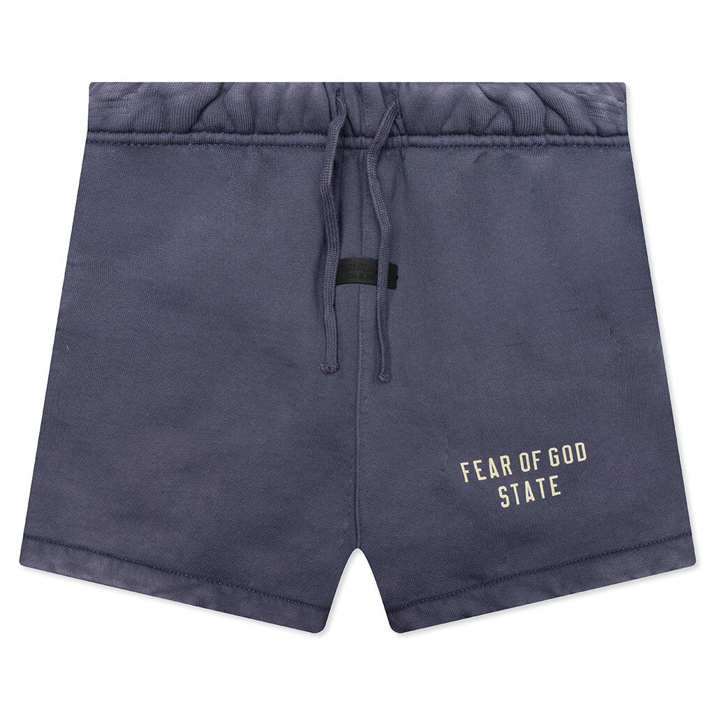 Kids Heavy Fleece Soccer Short Marine