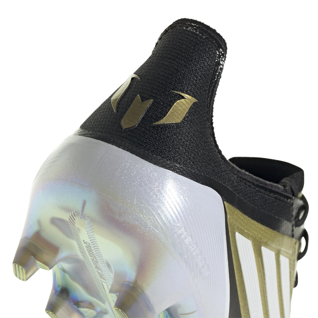 adidas F50 Elite FG Messi Firm Ground Soccer Cleats Gold White Black