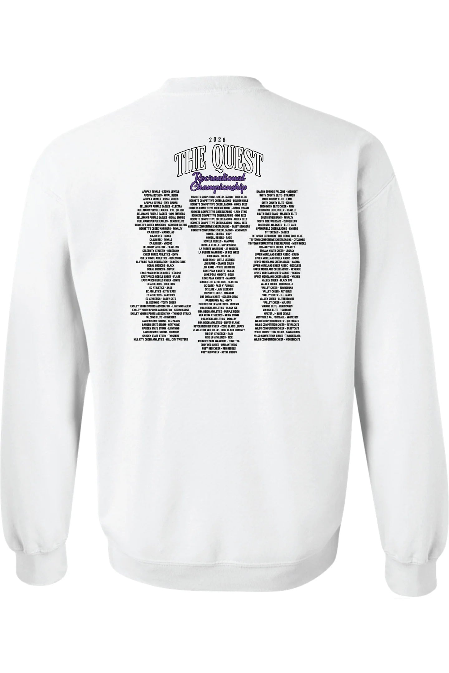 2026 Quest Event Sweat