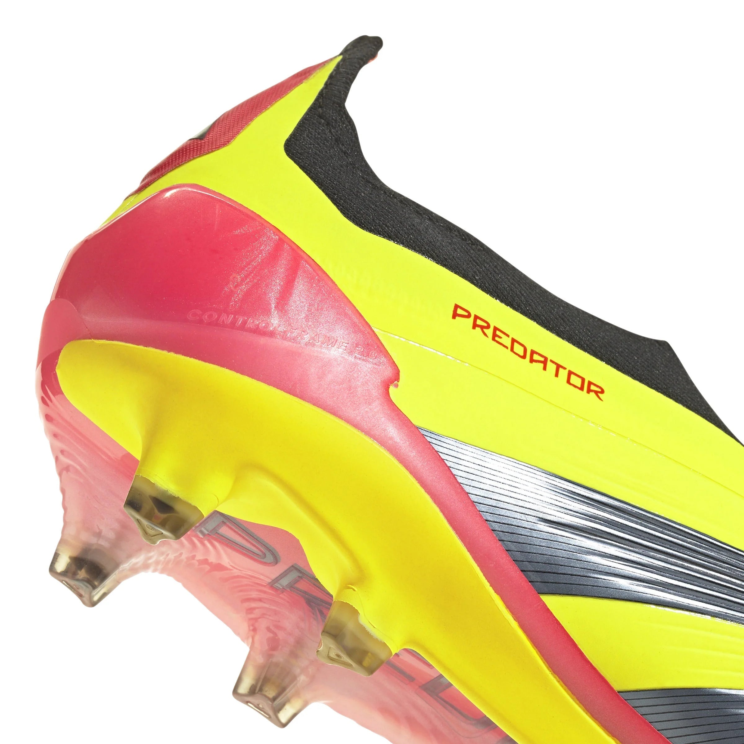 adidas Predator Elite Laceless FG Laceless Firm Ground Soccer Cleats Solar Yellow Black Solar Red