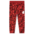 Color Camo Wide Fit Sweat Pants Red