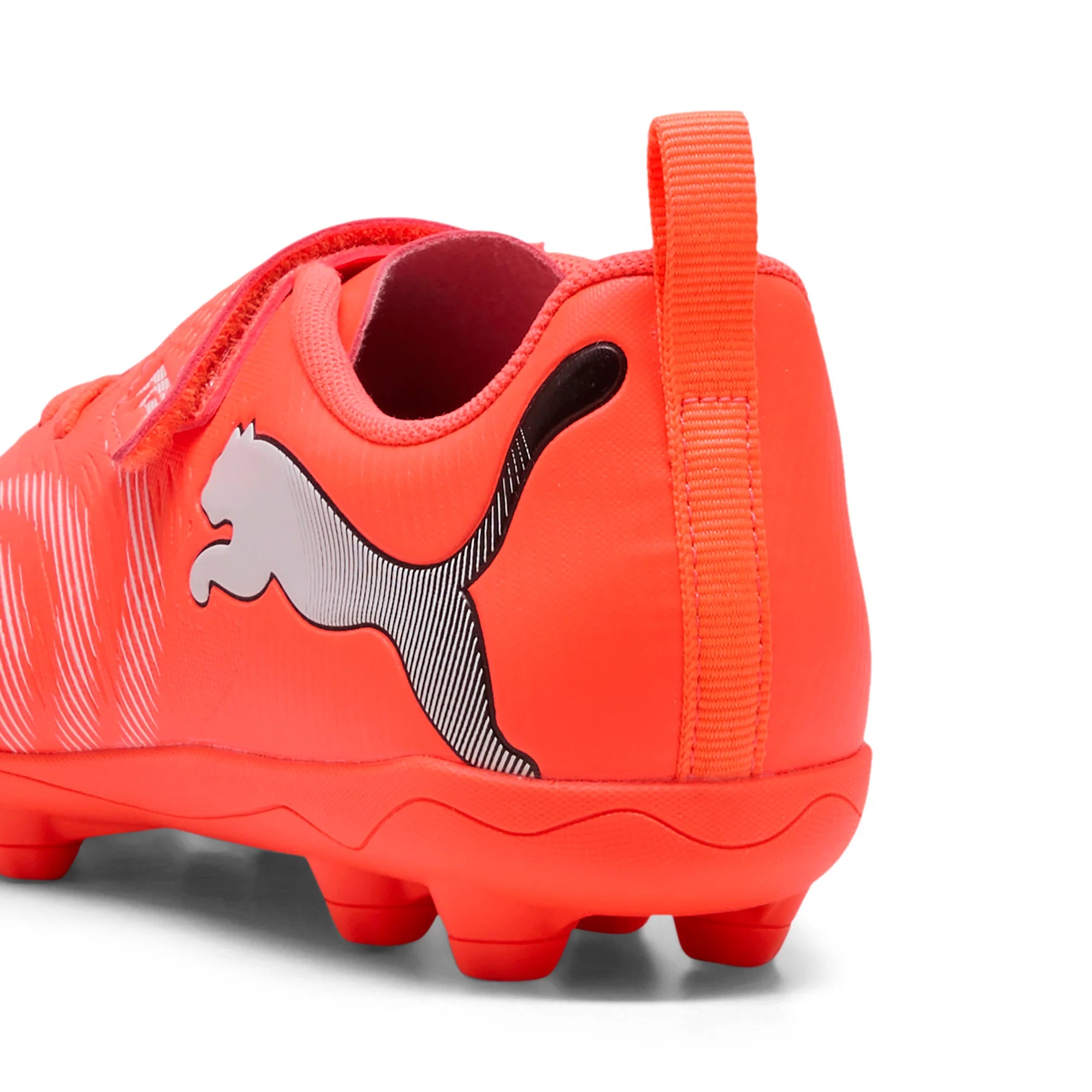 PUMA Future 9 Play V FG AG RB Firm Multi Ground Youth Soccer Cleats Red White Black