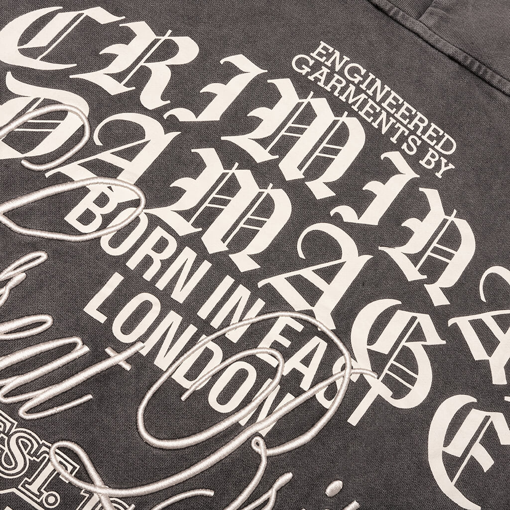 Logo Mania T Shirt Washed Grey