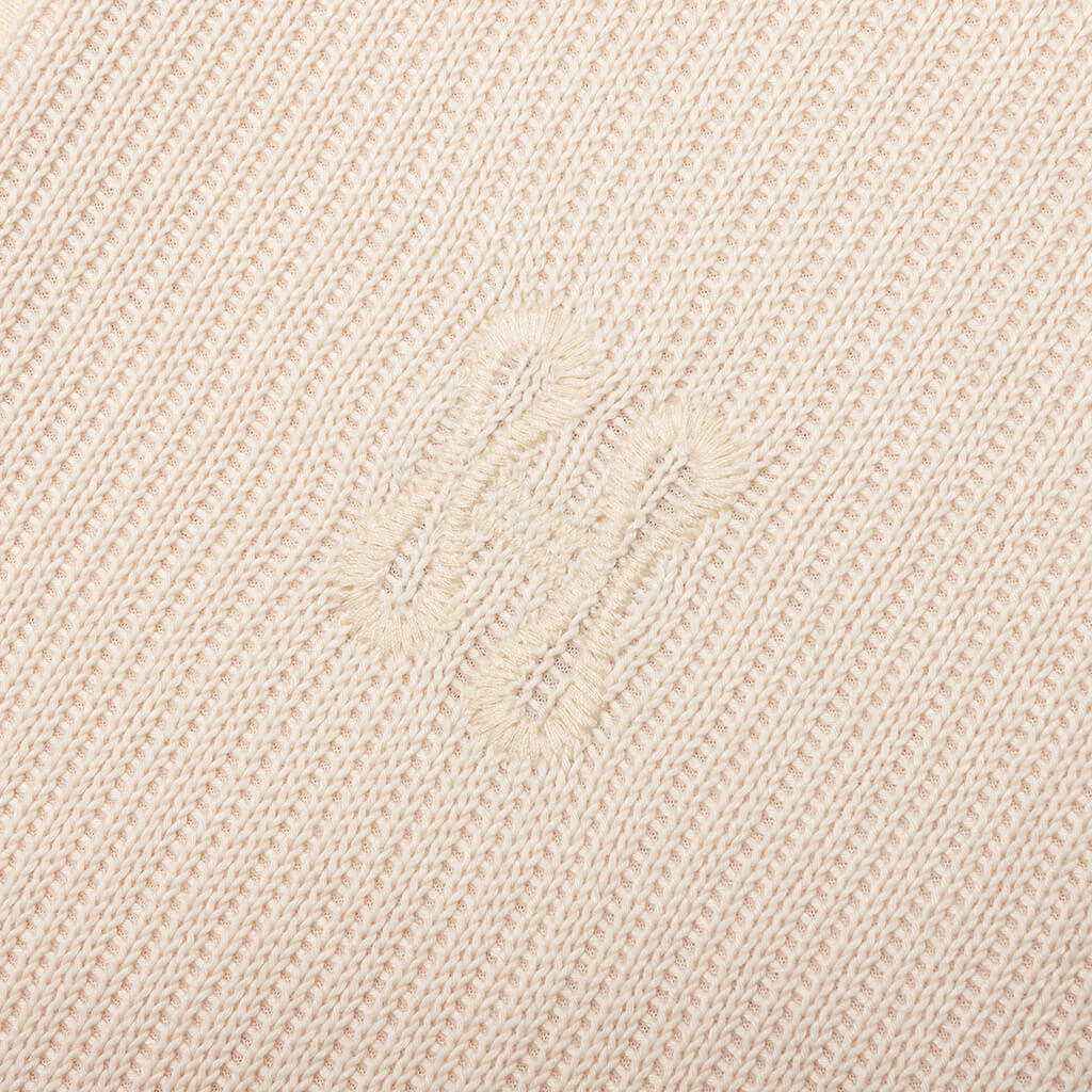 B Summer Knit Polo Shirt Bone