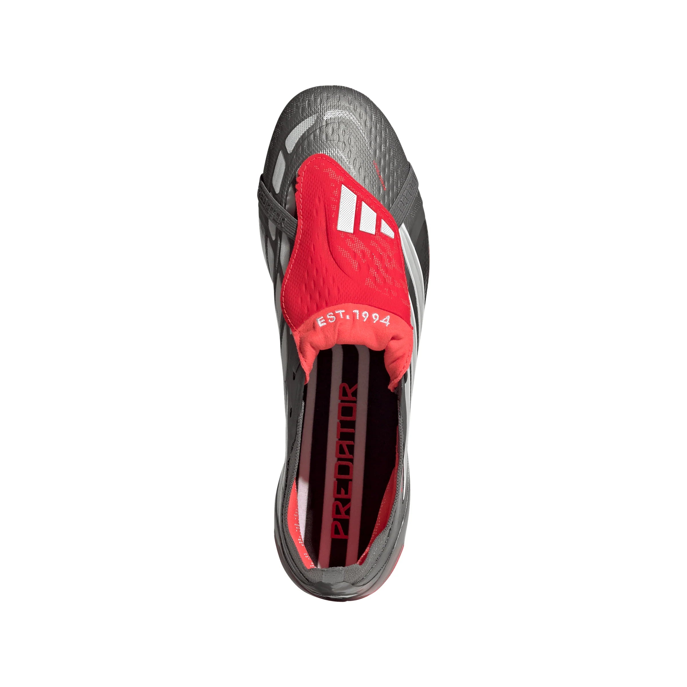 adidas Predator Elite Fold Over Tongue AG Mens Soccer Cleats Grey Red