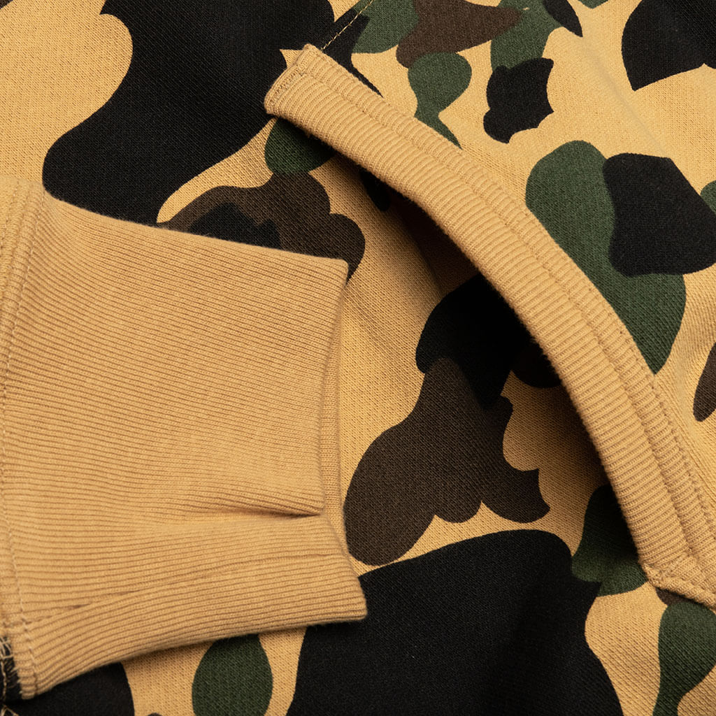 1st Camo Full Zip Hoodie Yellow