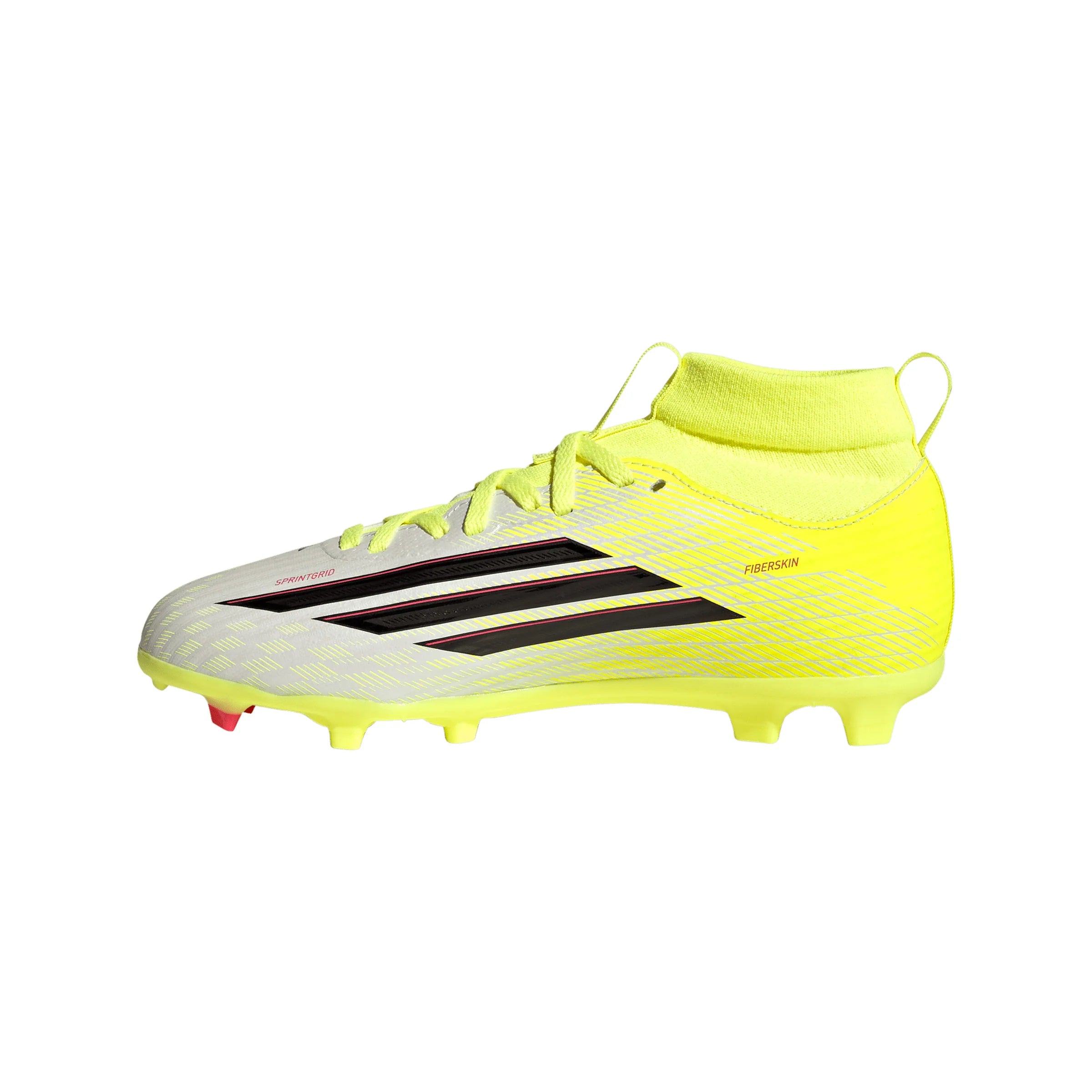 adidas F50 League Mid Cut FG MG Firm Ground Multi Ground Youth Soccer Cleats Yellow Black