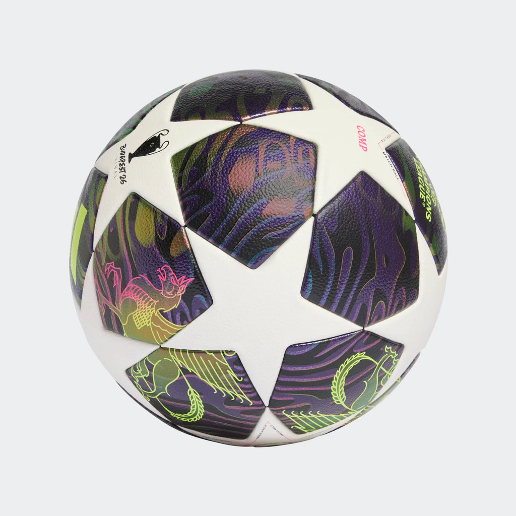 adidas UEFA Champions League Final Competition Soccer Ball Purple White Yellow