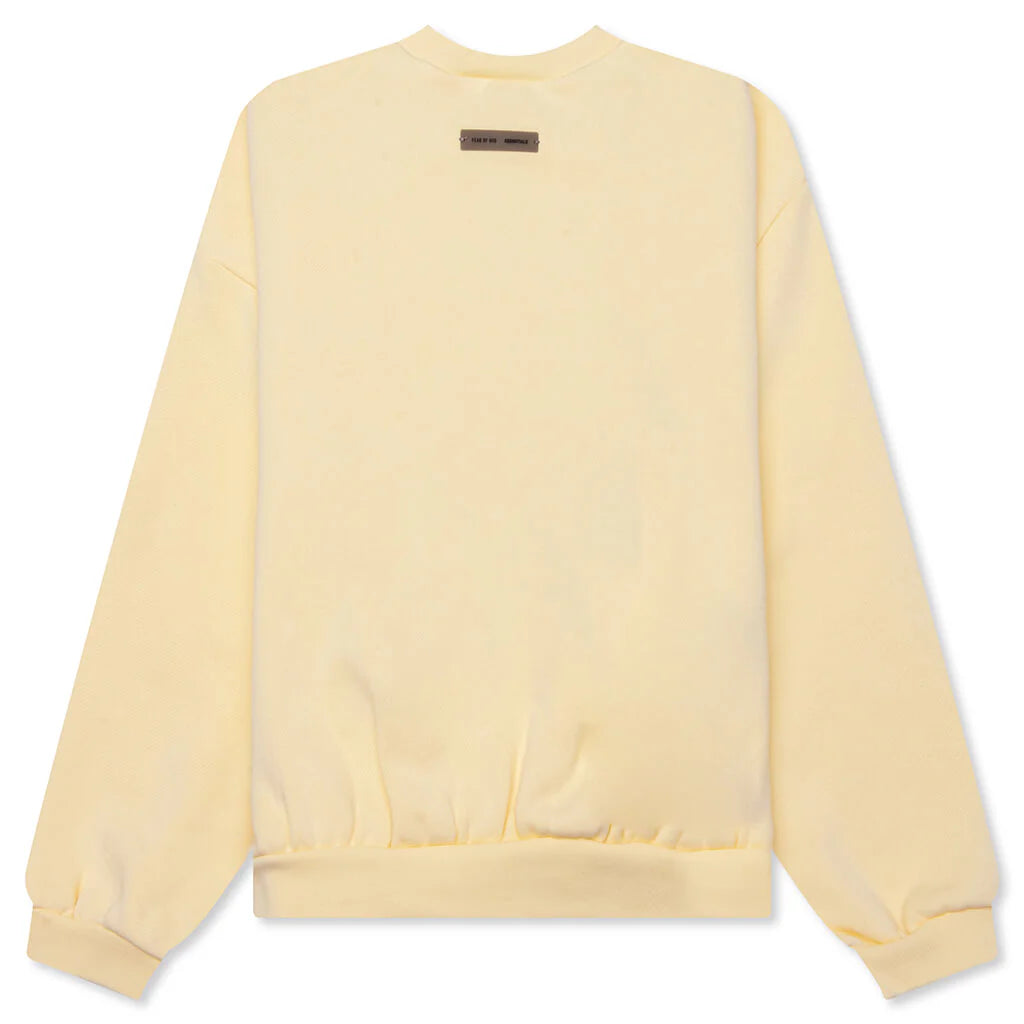 Kids 90s Fit Fleece Crewneck Garden Yellow