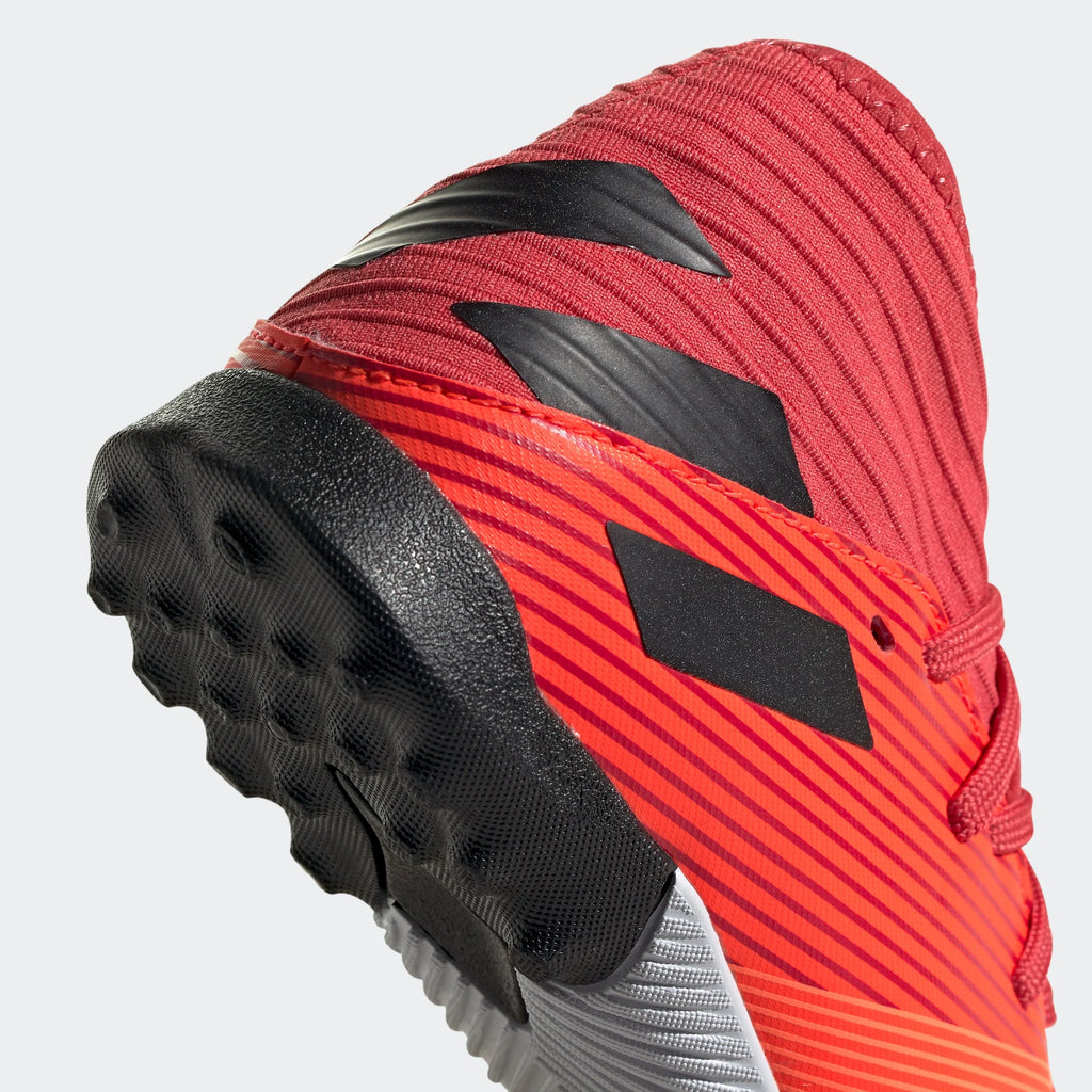 adidas Nemeziz 193 TF Turf Youth Soccer Cleats Signal Coral Black Glory Red