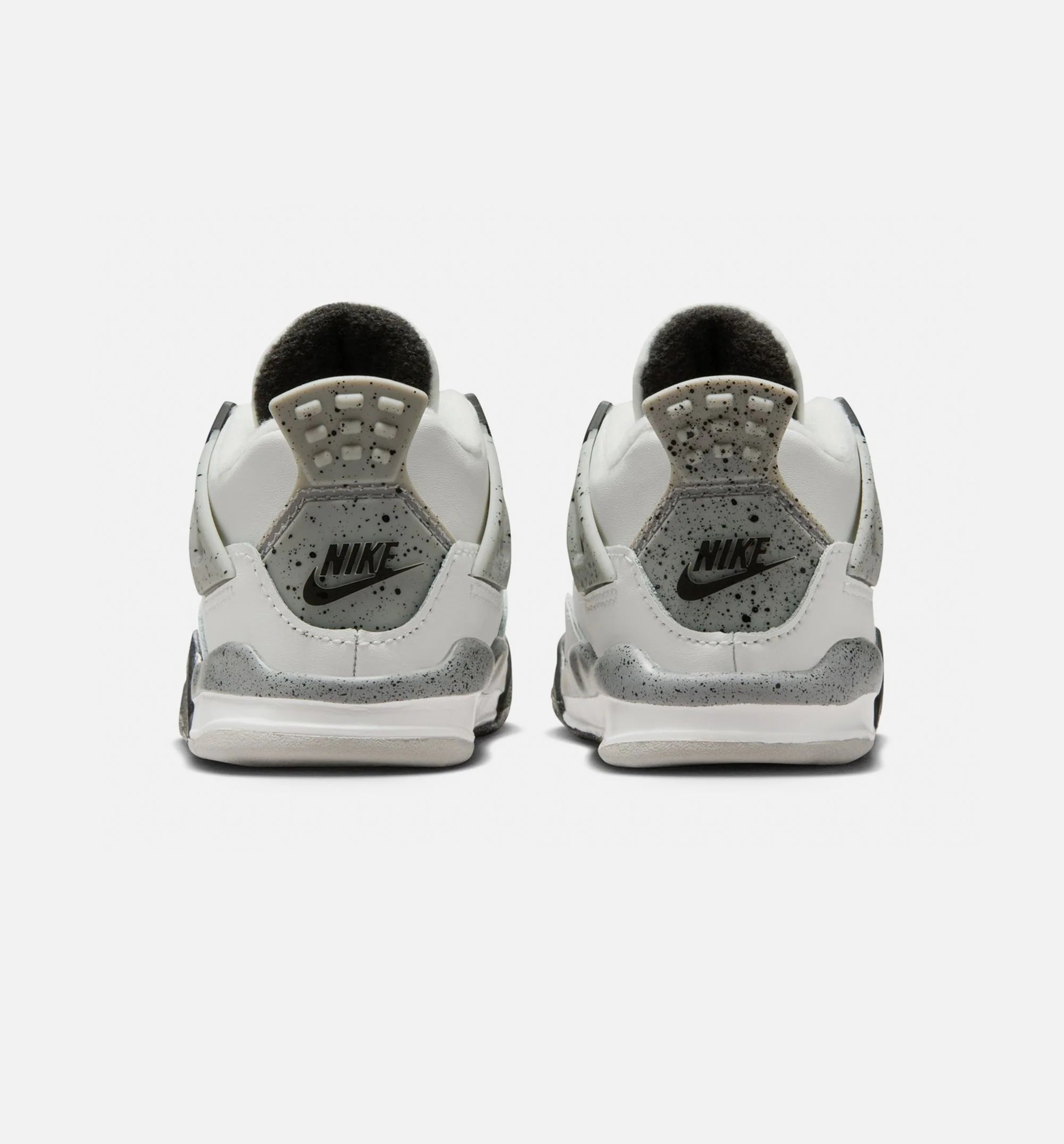 Air Jordan 4 Retro White Cement Infant Toddler Lifestyle Shoe Summit White Fire Red Cement Grey Black