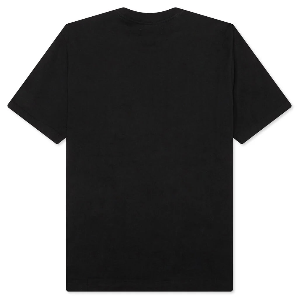 Staggered Logo Tee Black