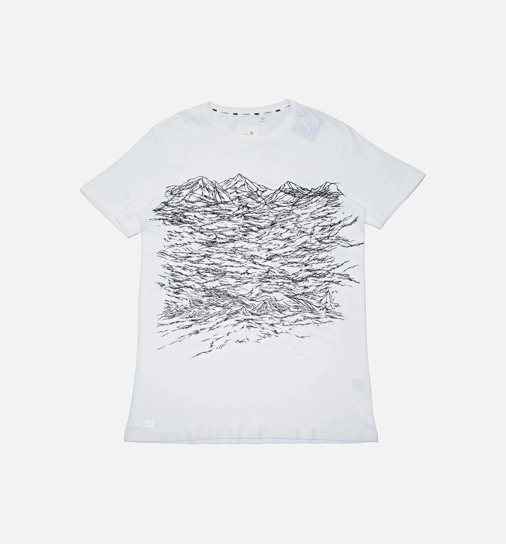 Puma X Stampd Wave Texture Print Shirt Mens White