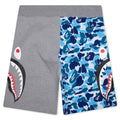 Abc Camo Side Shark Sweat Shorts Blue
