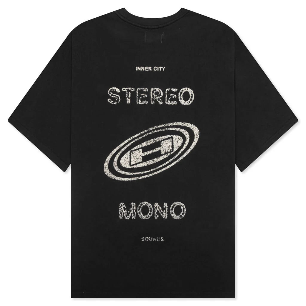 Stereo Mono Tee Black