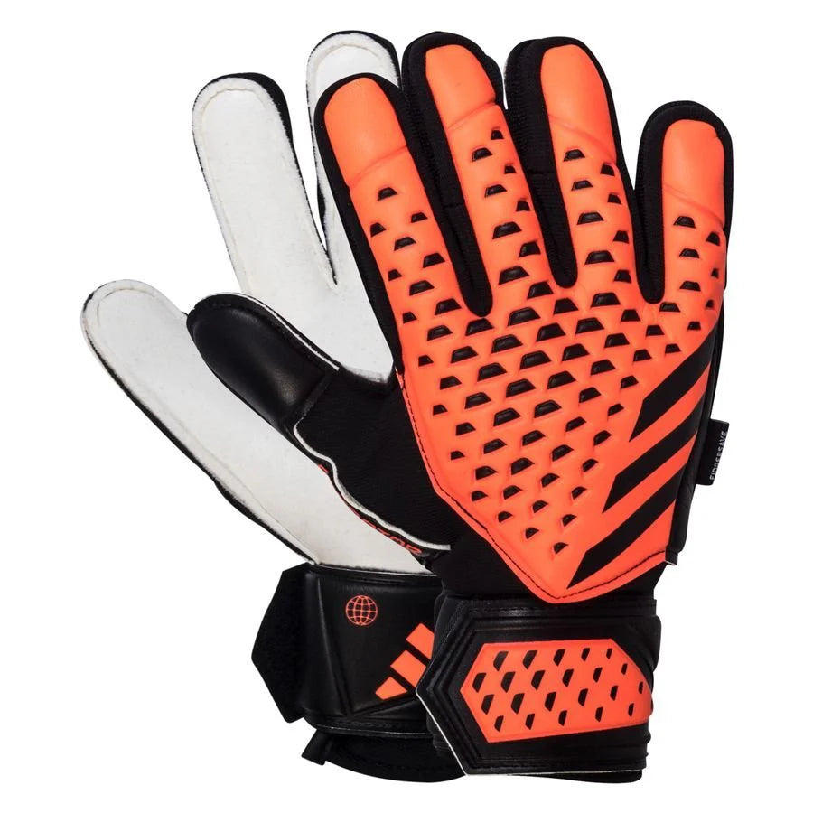 adidas Predator Match Fingersave Gloves Orange Black