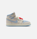 Air Jordan 1 Retro High OG Psychic Blue Preschool Lifestyle Shoe Pale Ivory Psychic Blue Coconut Milk