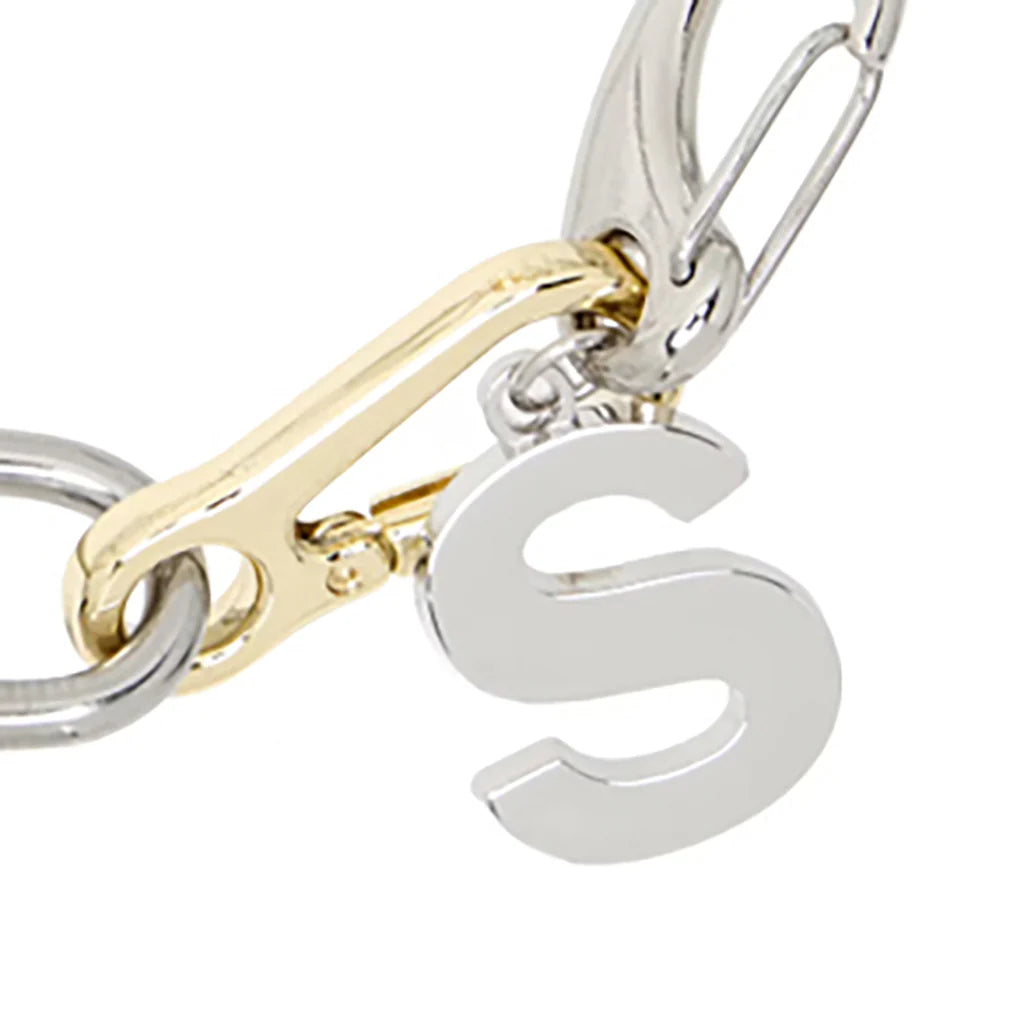 Carabiner Chain Necklace Gold Silver