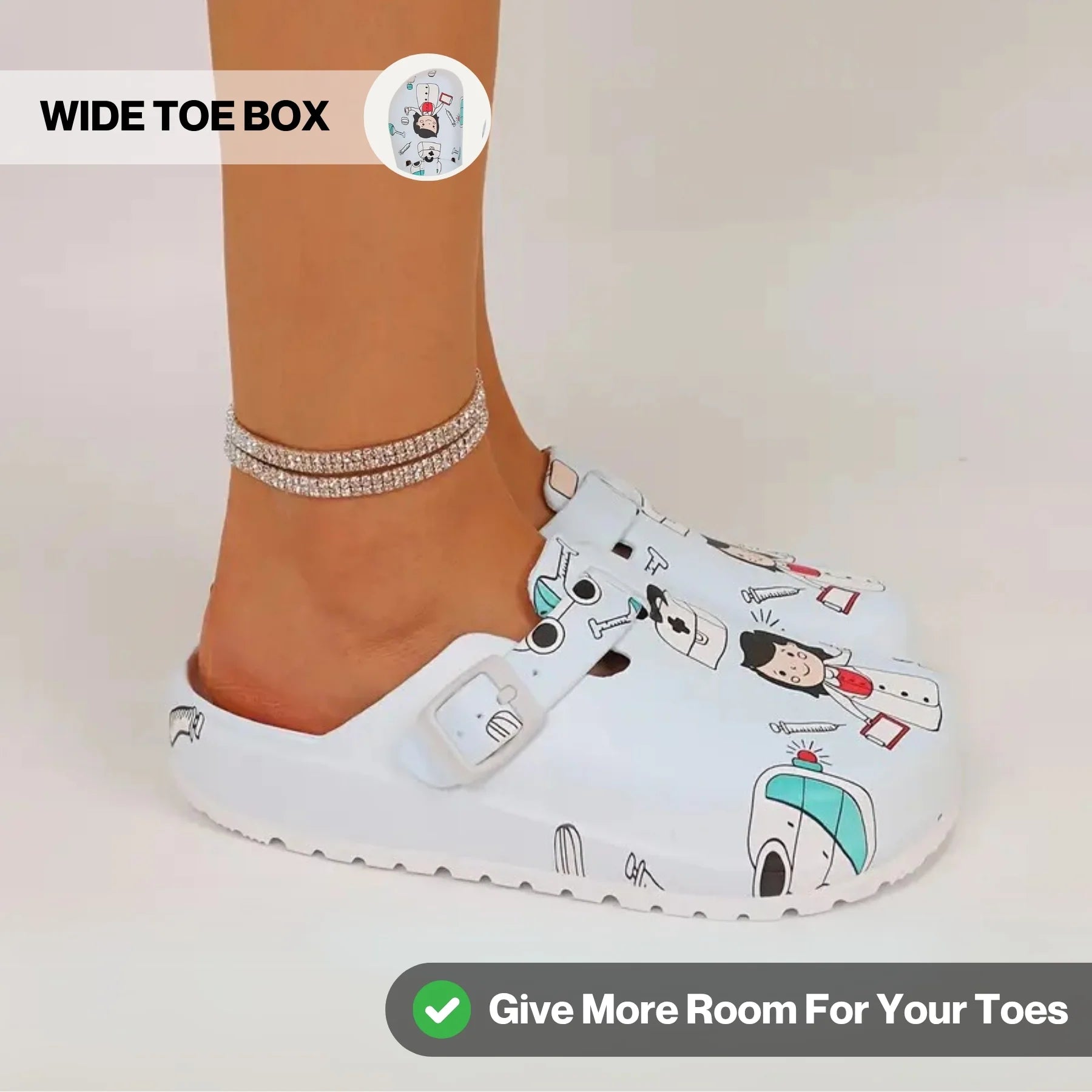 Vale Special Healthy Non Slip Comfort Clogs Black Friday