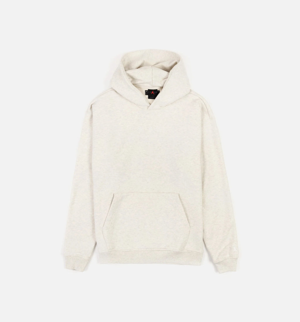 Wordmark Fleece Mens Hoodie Beige