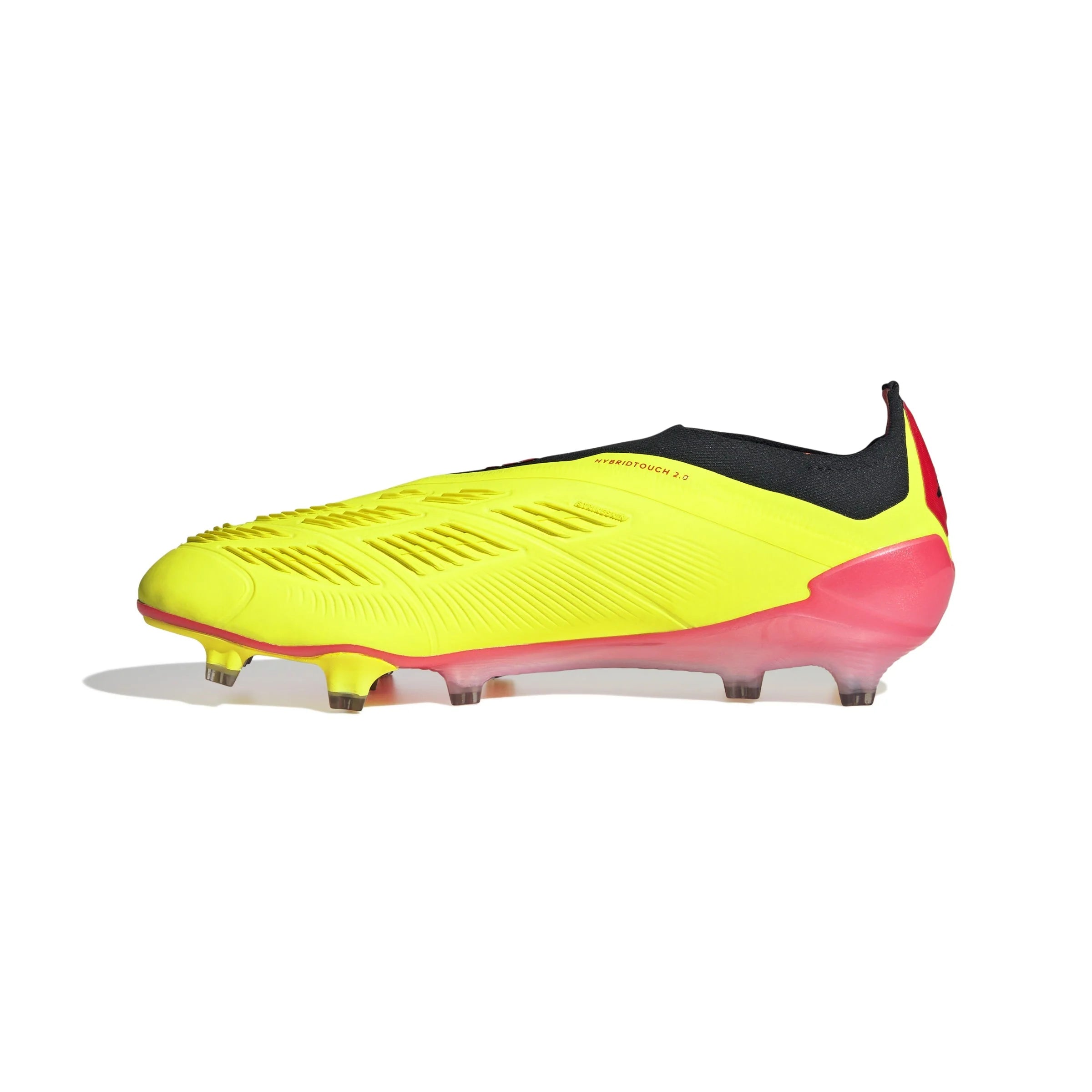 adidas Predator Elite Laceless FG Laceless Firm Ground Soccer Cleats Solar Yellow Black Solar Red