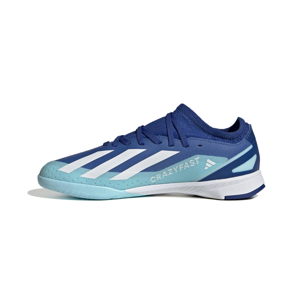 adidas X Crazyfast3 IN Junior Indoor Soccer Shoes Royal White
