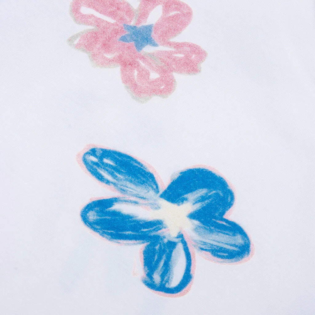 Super Bloom Boxy Tee White