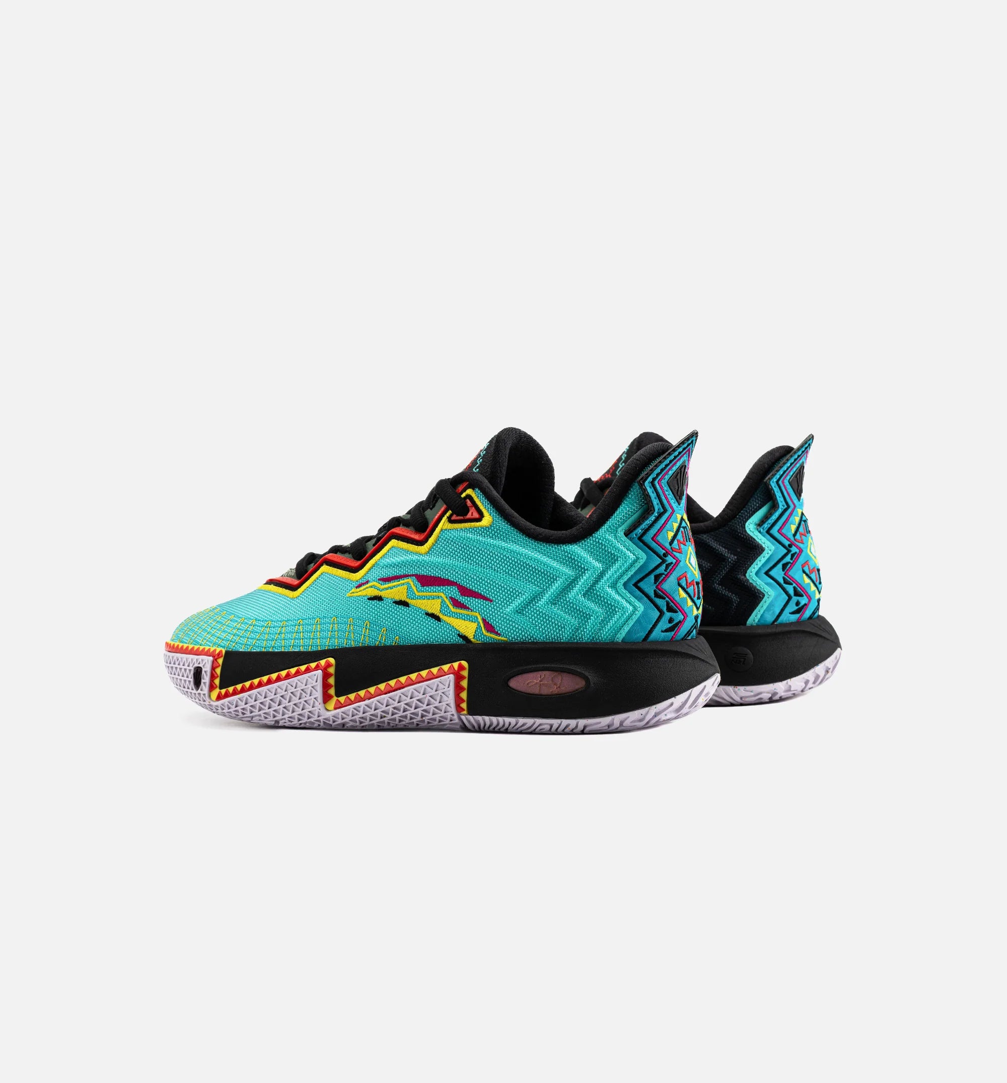 Kai 2 Retro 90S Mens Basketball Shoe Teal Black Orange