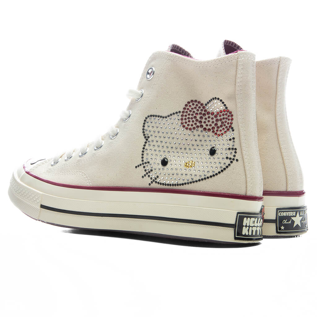 Converse x Hello Kitty Chuck Taylor 70 with Swarovski Crystals Egret Sporty Berry Black