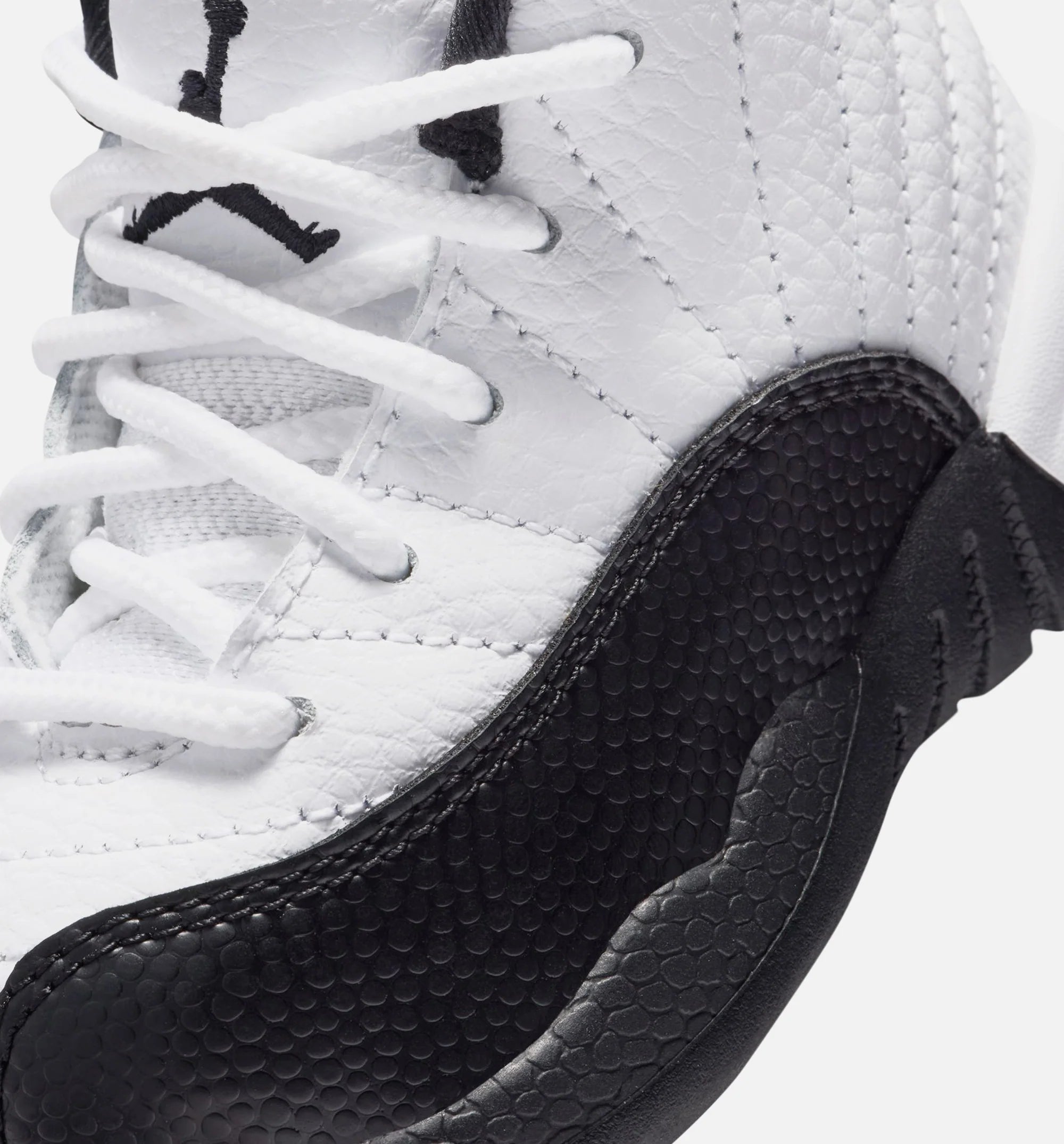 Air Jordan 12 Retro Taxi Infant Toddler Lifestyle Shoe White Black Taxi