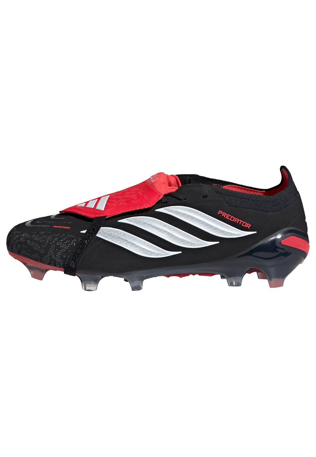 adidas Predator Elite Fold Over Tongue FG Firm Ground Mens Soccer Cleats Black White