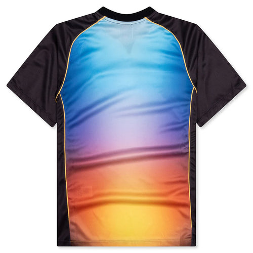 Printed Football Top Gradient