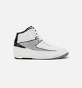 Air Jordan 2 Retro Python Mens Lifestyle Shoe White Fire Red Black Sail Cement Grey