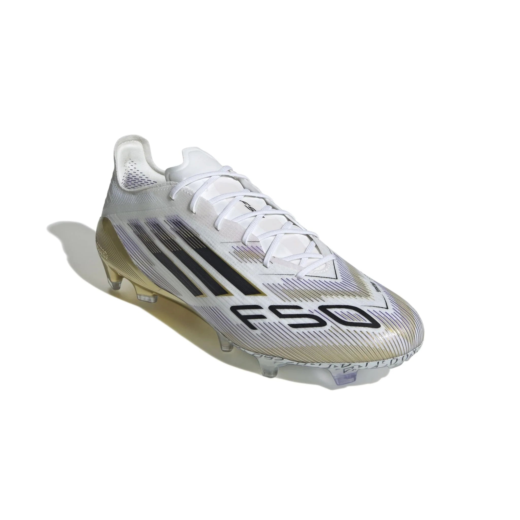 adidas F50 Elite Firm Ground Boots White Black