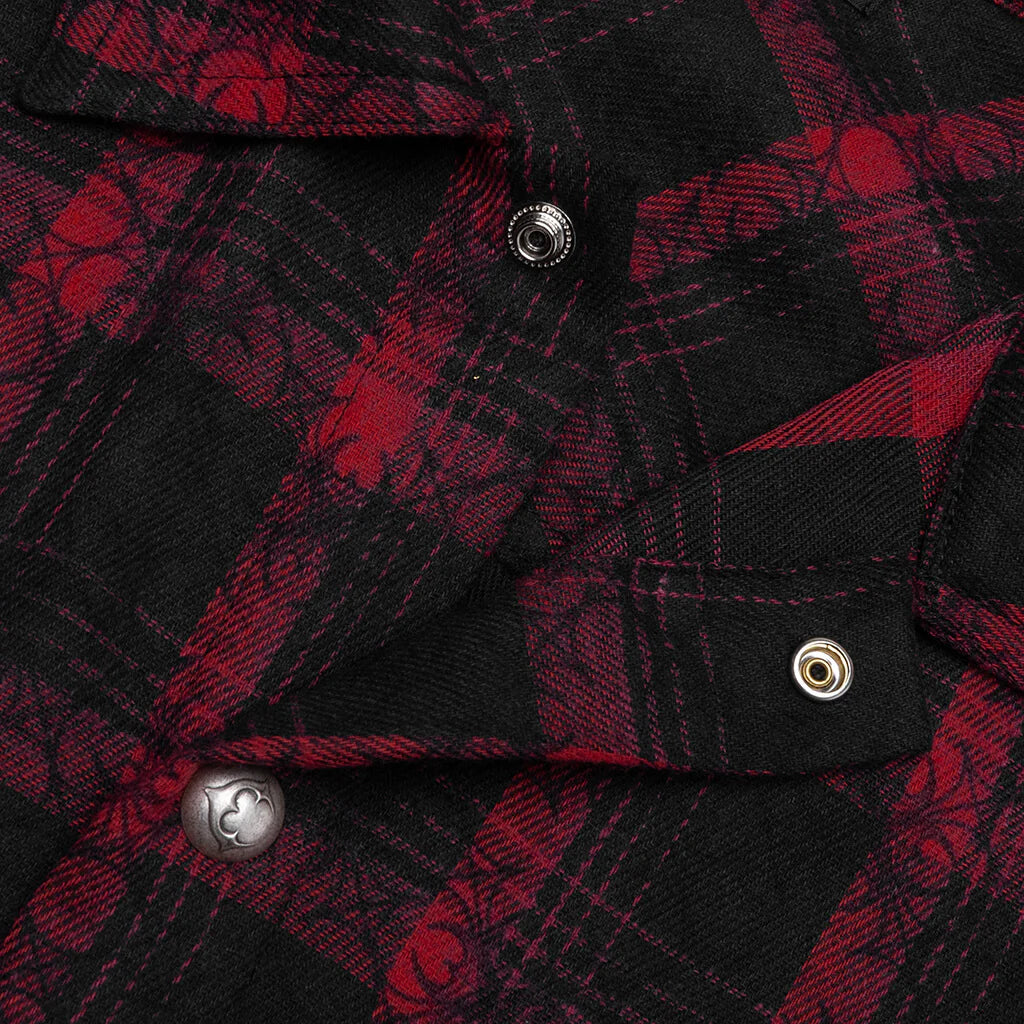 All Over Pattern Shirt Red