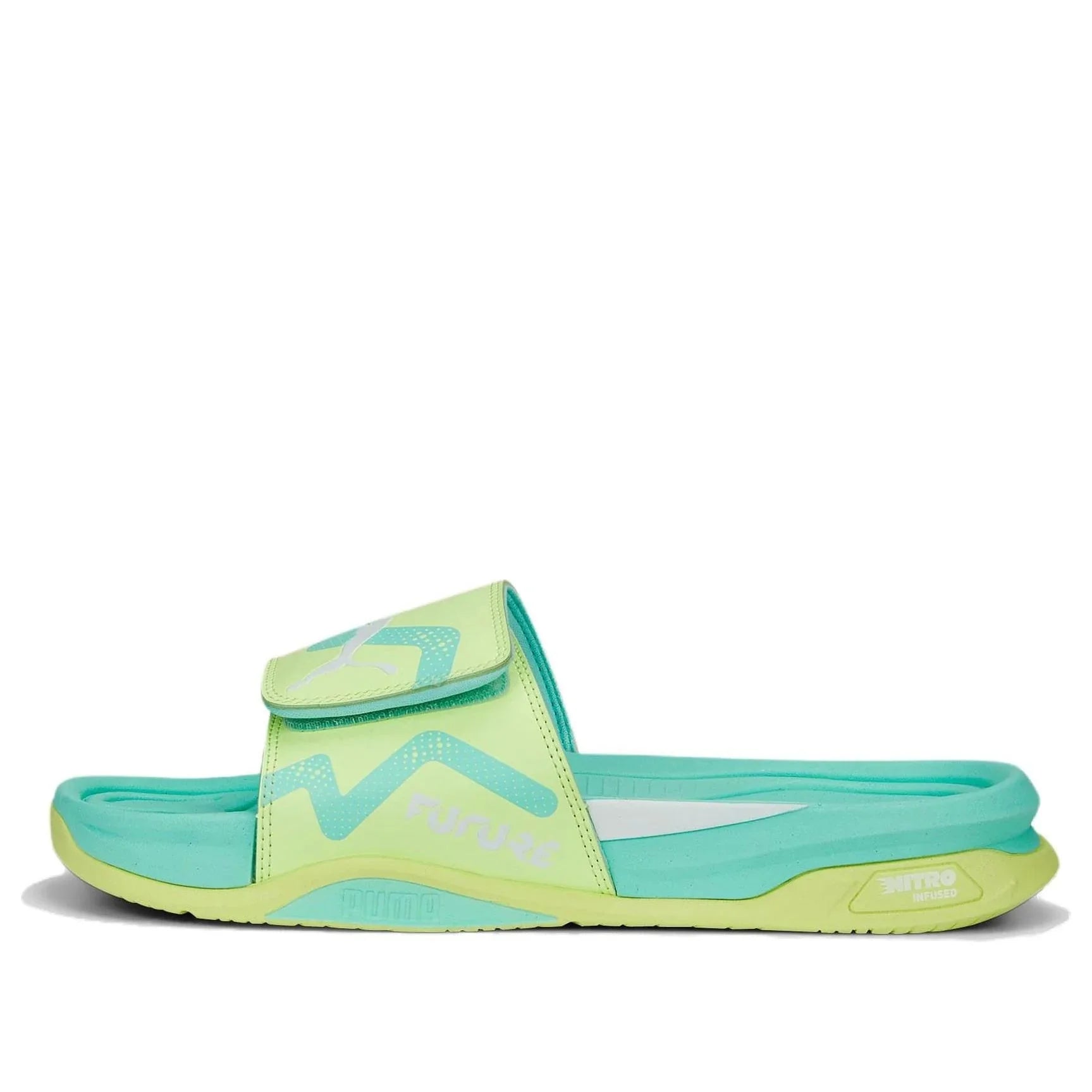 PUMA Dream NITRO Slide Future Unisex Fast Yellow White Electric Peppermint