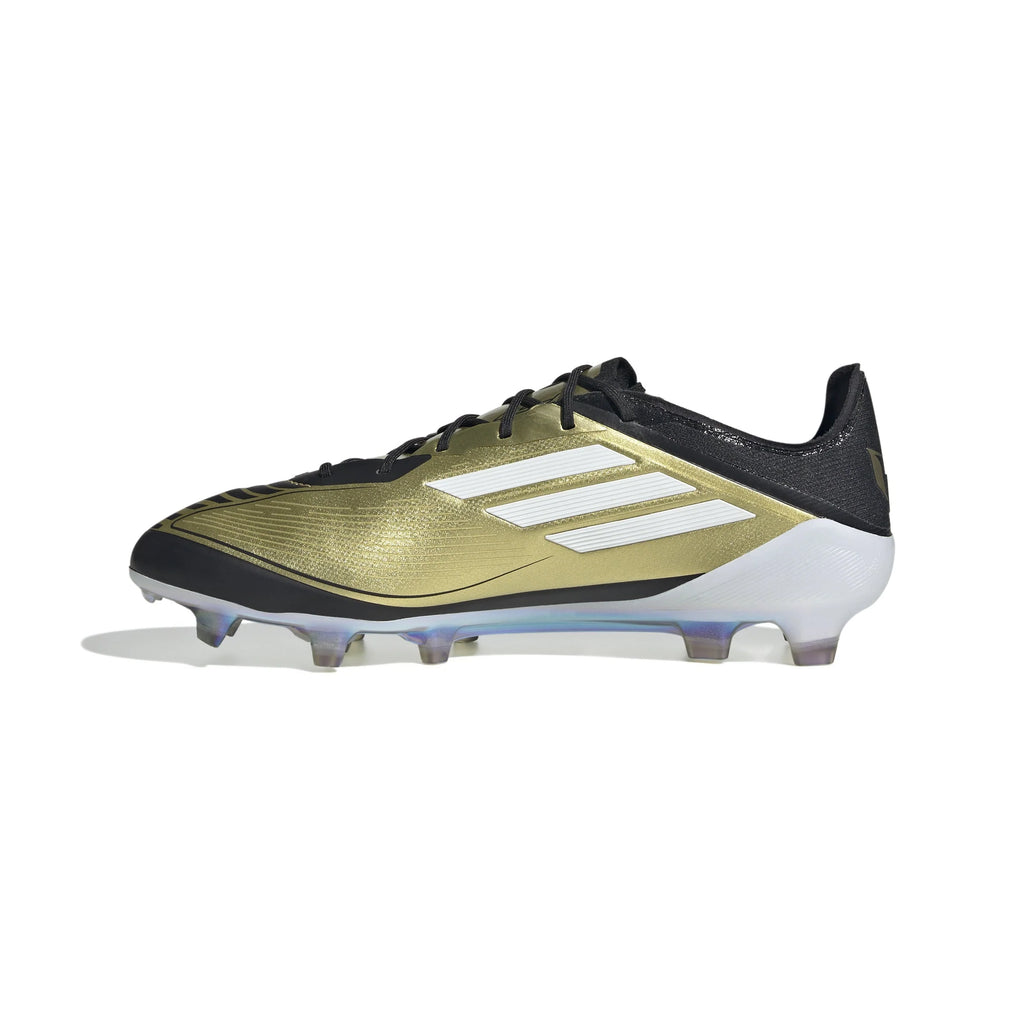 adidas F50 Elite FG Messi Firm Ground Soccer Cleats Gold White Black