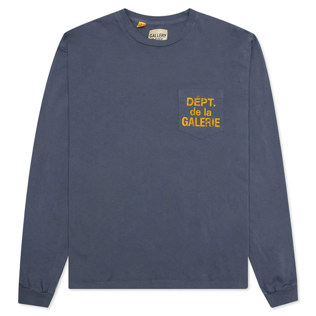 De La Galerie L S Pocket Tee Navy