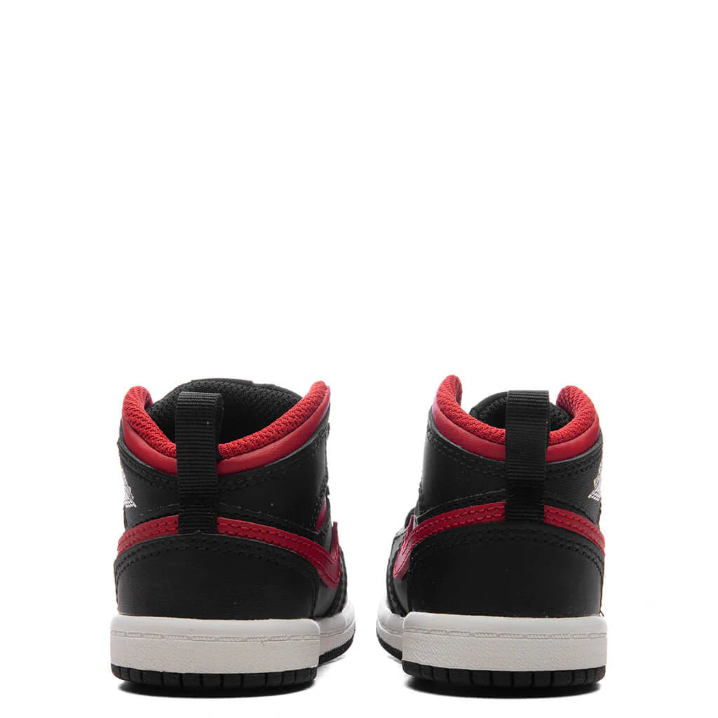 Jordan 1 Mid TD Black Varsity Red Summit White