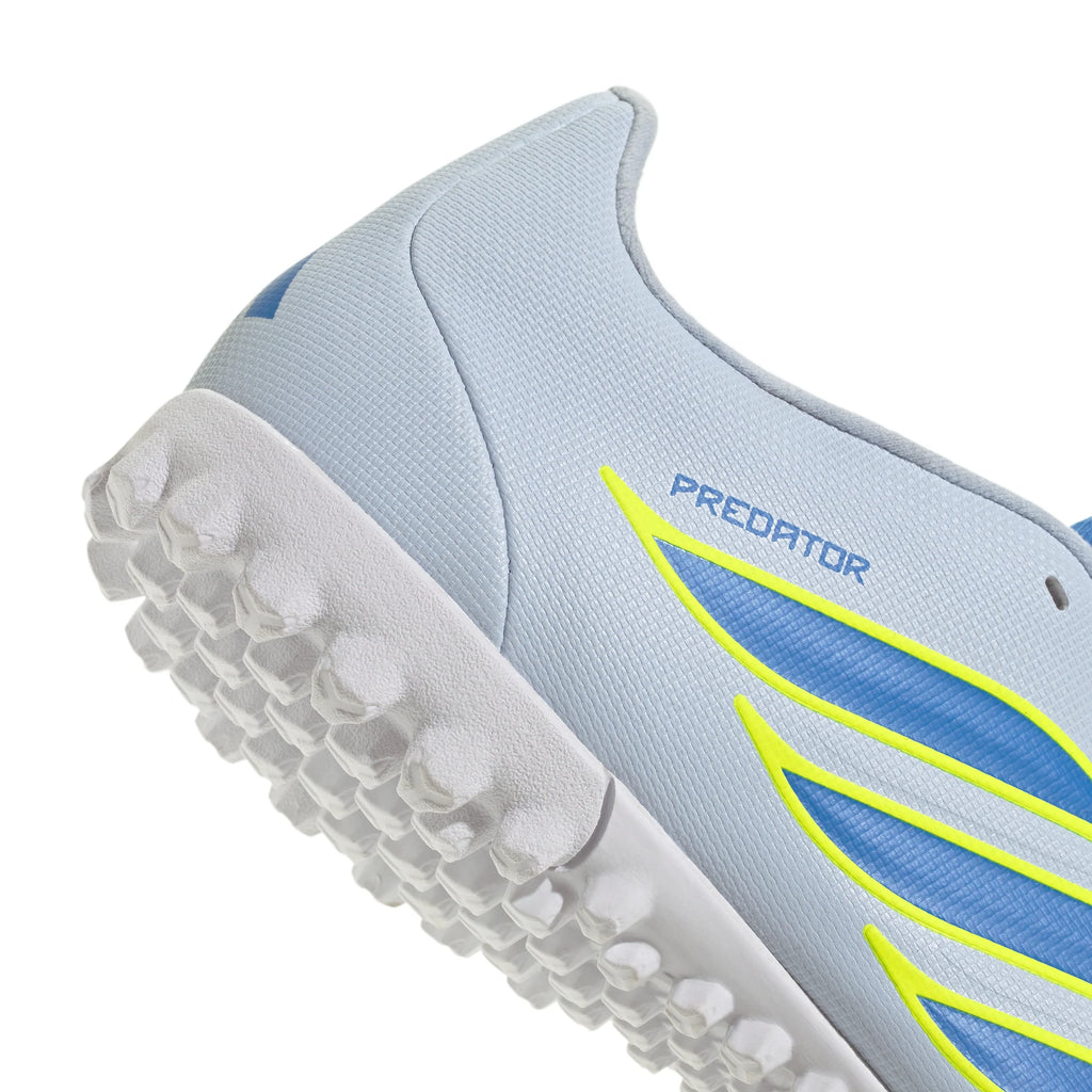 adidas Predator Club Fold Over Tongue TF Turf Mens Soccer Cleats Sky Blue Yellow