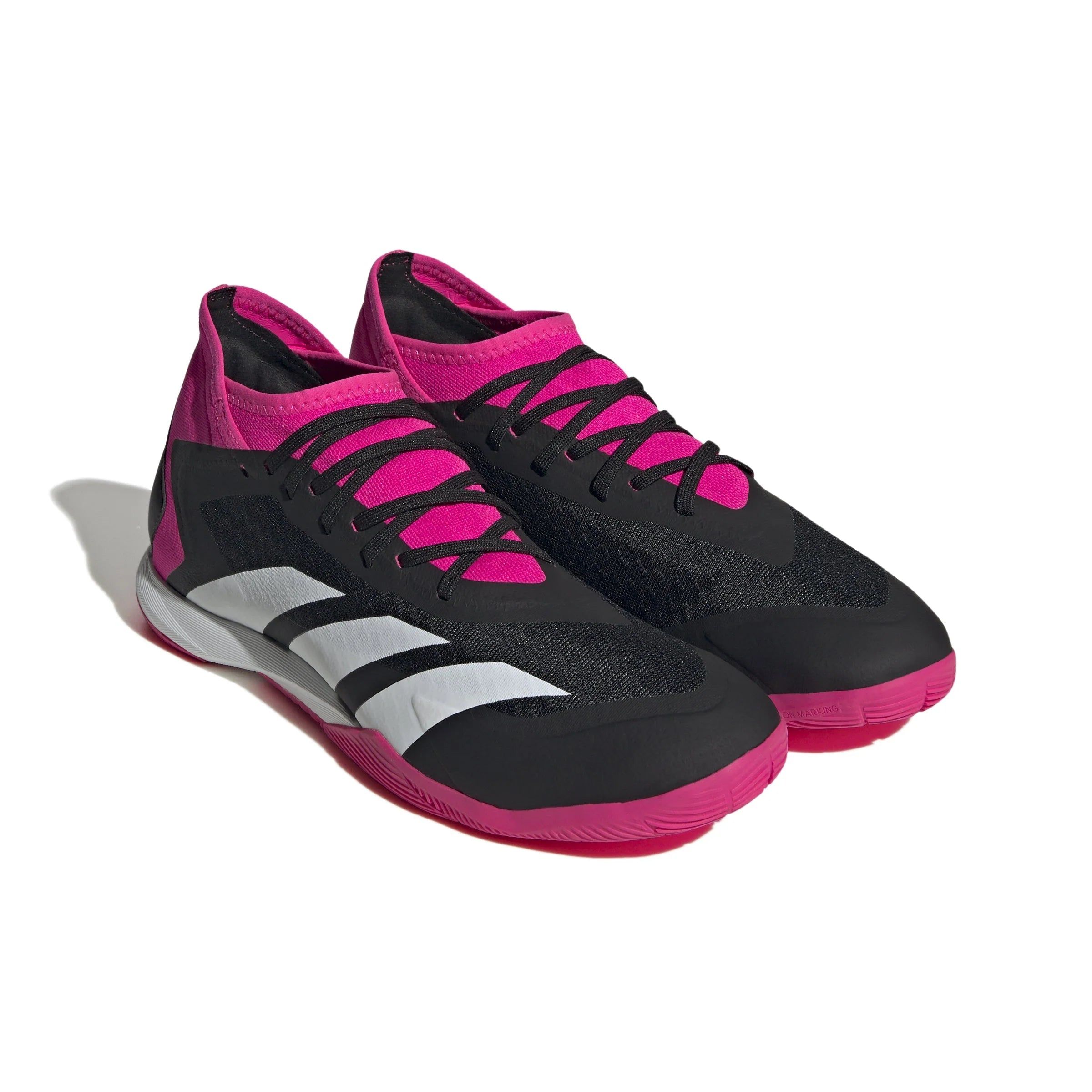 adidas Predator Accuracy3 IN Indoor Soccer Shoes Black White Shock Pink