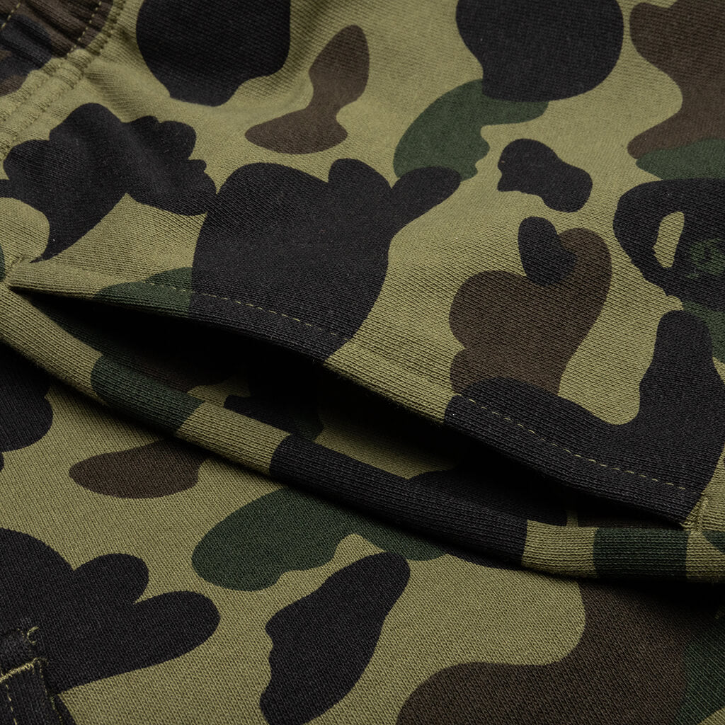 1st Camo 6 Pocket Sweat Shorts Green