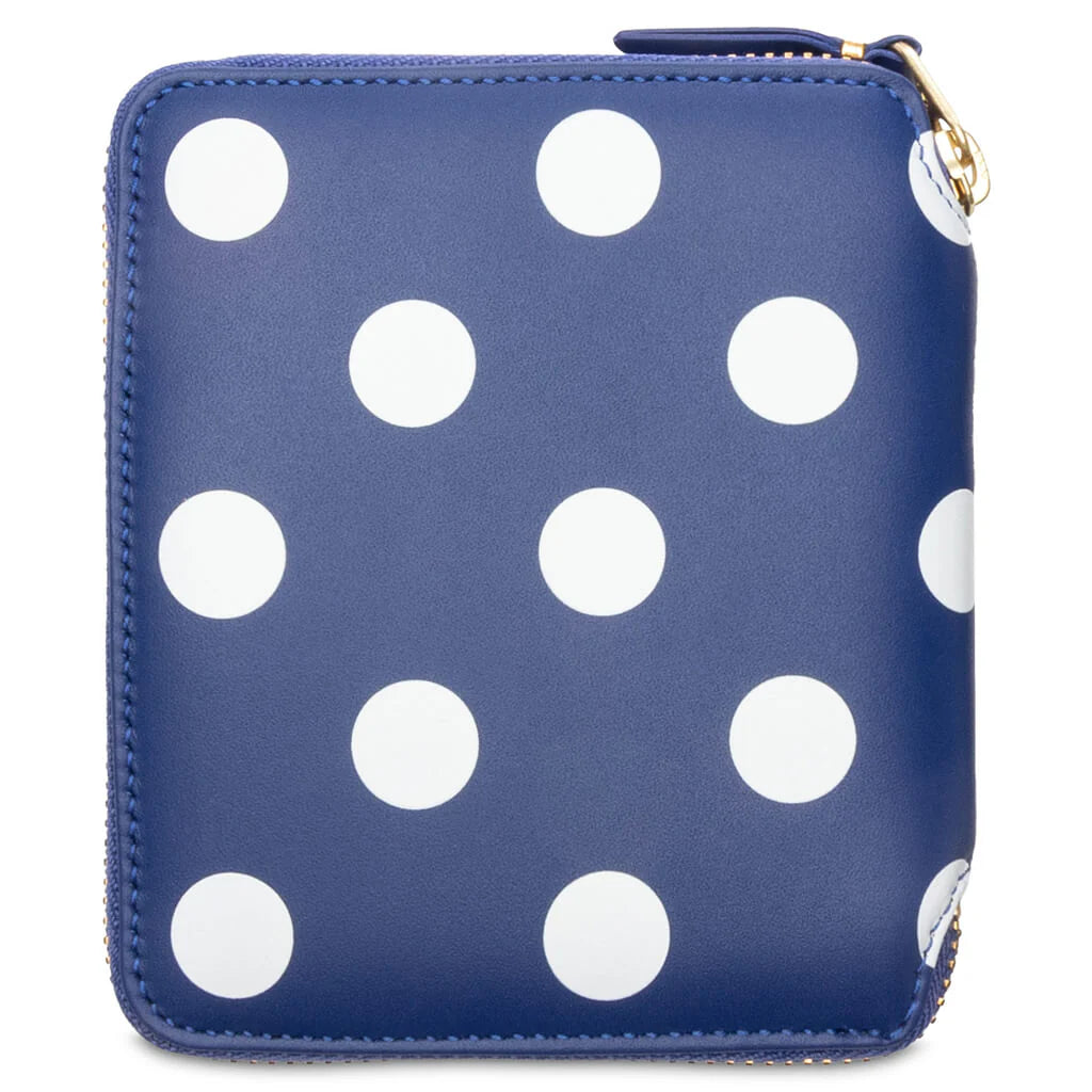 Comme des Garcons SA2100PD Polka Dots Wallet Navy