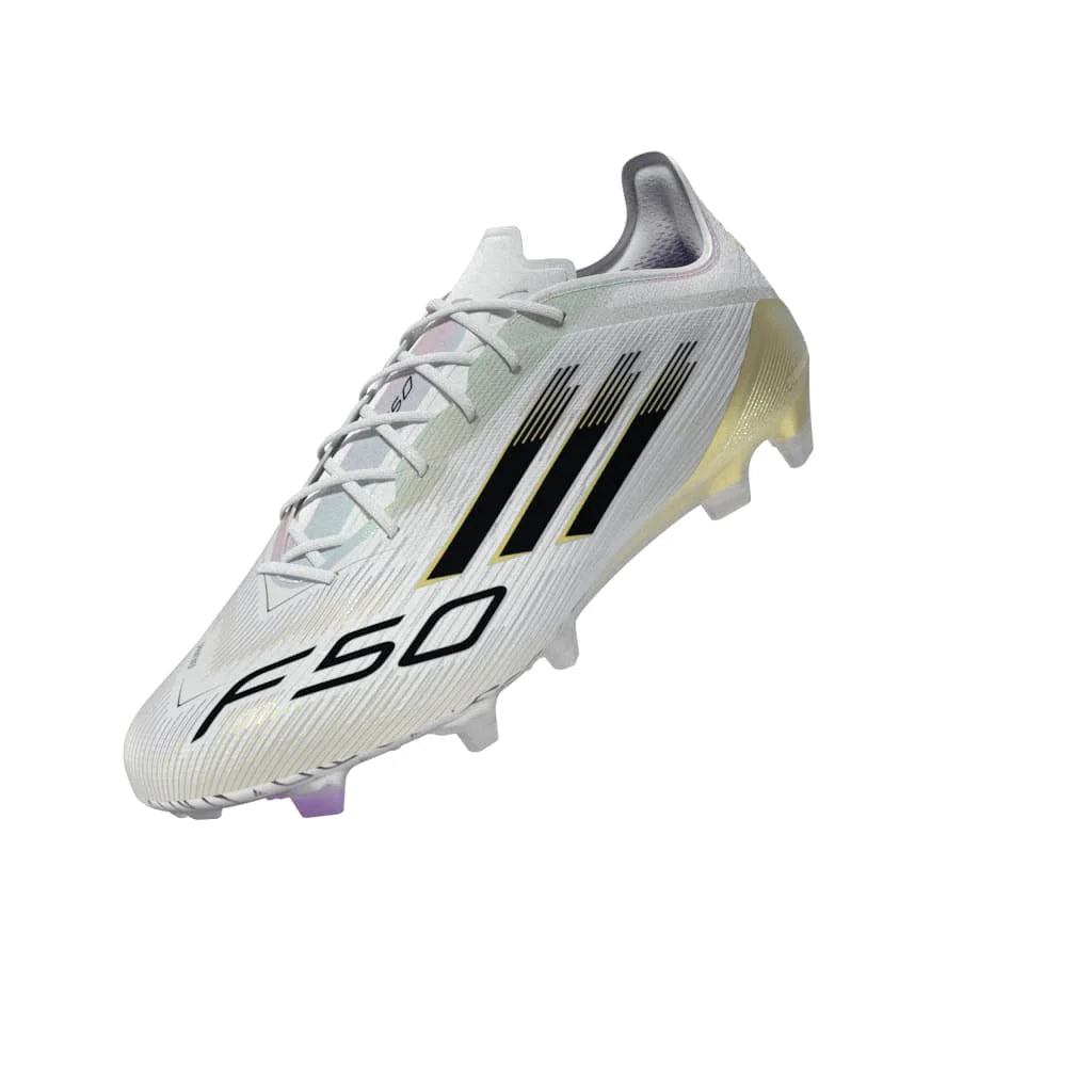 adidas F50 Elite Firm Ground Boots White Black
