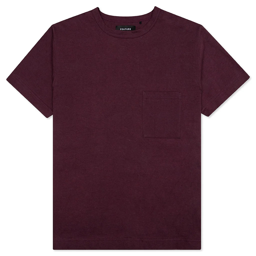 Jersey Braque Pocket Tee Huckleberry
