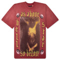 As Above So Below T Shirt Studs Red