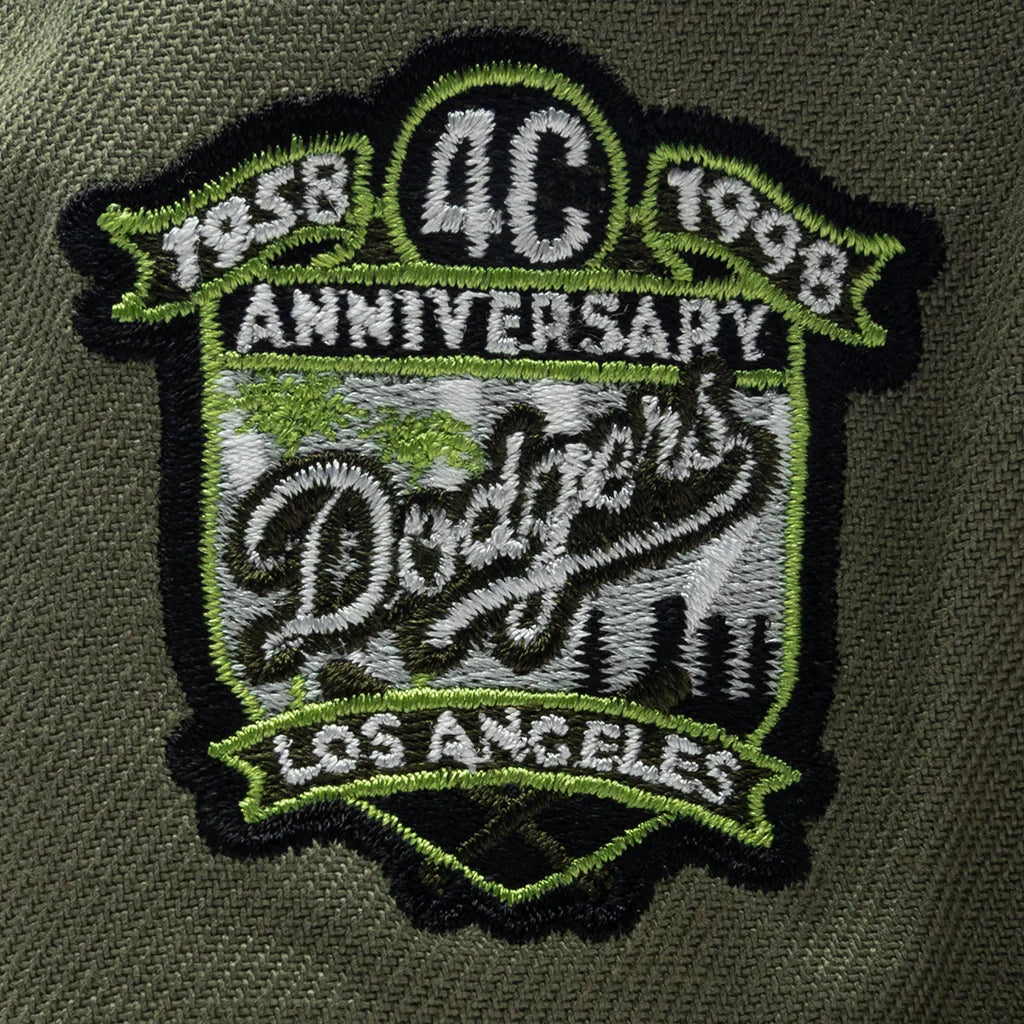 FEATURE x New Era 59FIFTY Fitted LA Dodgers Cooperstown Green Bark Rifle Green Grey