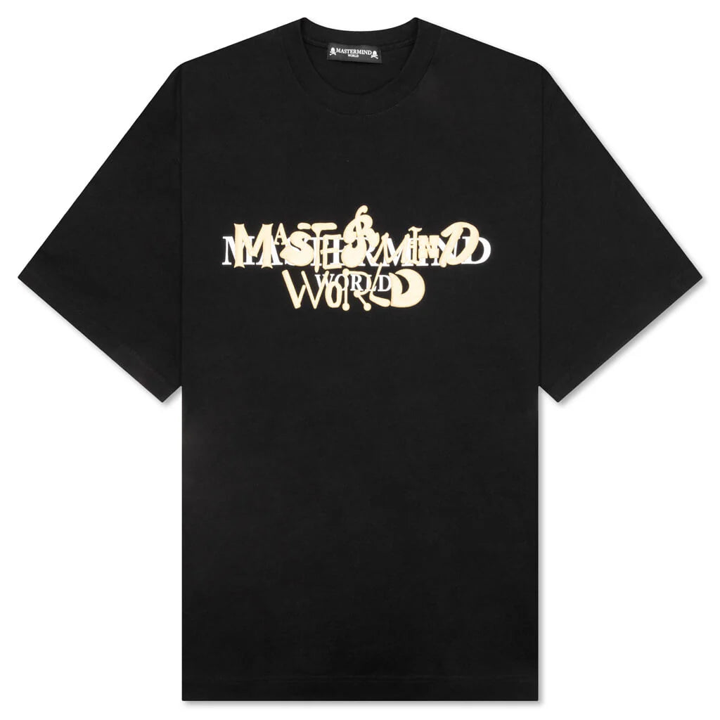 Word Skull T Shirt Black