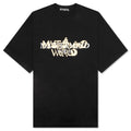 Word Skull T Shirt Black